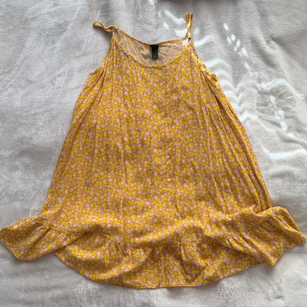 Wild Fable Yellow Floral Flowy Dress